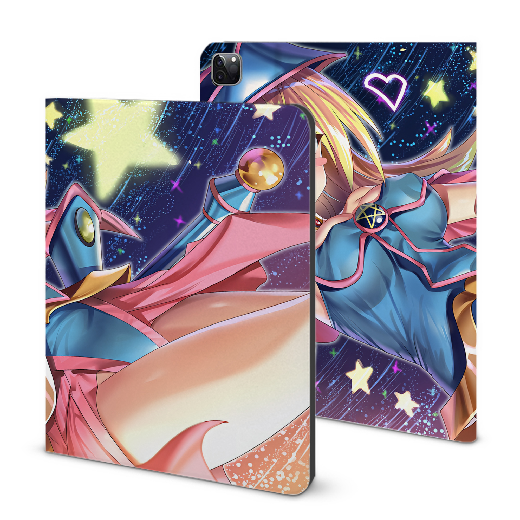 （画像用） 遊☆戯☆王 Yu-Gi-Oh! IPad ケース ブック型 PUレザー TPU 耐衝撃 軽量 薄型 ペン収納なし 全面保護 IPad 各モデル対応